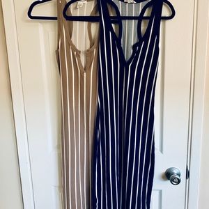 2 Super Cute Striped Bodycon Dresses